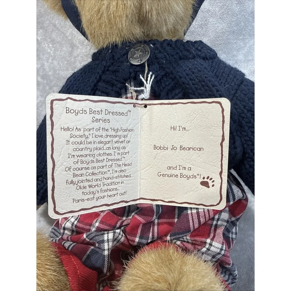 Boyds Bears Best Dressed Bobbi Jo Bearican 904252 12